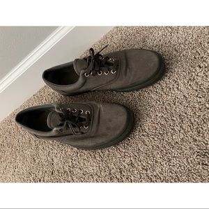 Mens Grey Canvas Vans